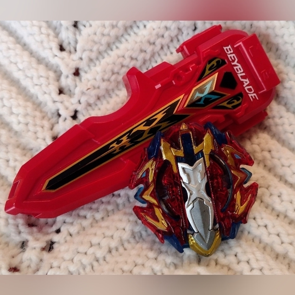 Beyblade Burst Turbo  Sling Shock Xcalius X4 With Launcher No Ripper
